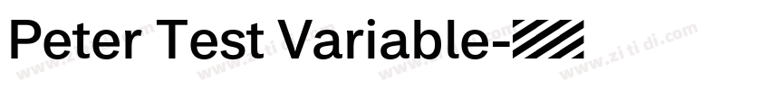 Peter Test Variable字体转换